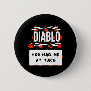 Bóton Redondo 5.08cm Halloween DIABLO SAUCE Halloween, SAUCE