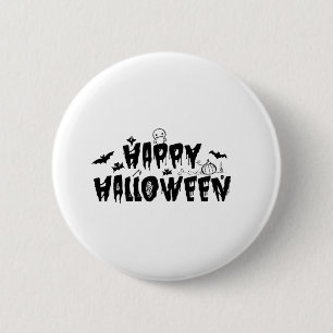 Bóton Redondo 5.08cm Halloween Happy