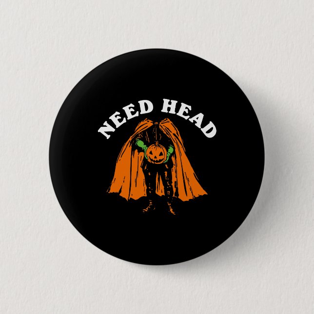 Bóton Redondo 5.08cm Halloween Pumpkin Man precisa de festas de fantasi (Frente)