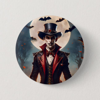 Bóton Redondo 5.08cm Halloween Steampunk Gótico Zumbi Vampiro