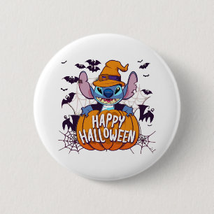 Bóton Redondo 5.08cm Halloween Stitch