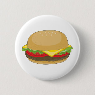 Bóton Redondo 5.08cm Hamburger