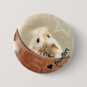 Bóton Redondo 5.08cm Hammyville - Hamster Bonito