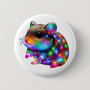 Bóton Redondo 5.08cm Hamster brilhante