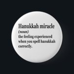 Bóton Redondo 5.08cm Hanukkah Miracle Engraçado Chanukah Definição Juda<br><div class="desc">Hanukkah,  judeu,  jew,  chanukah,  sonho,  presente,  aniversário,  natal,  natal,  menorah</div>