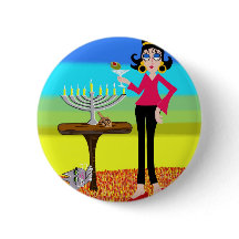 Hanukkah retro e um Martini