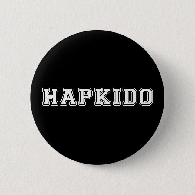 Bóton Redondo 5.08cm Hapkido (Frente)