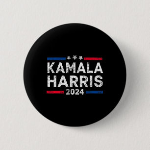 Bóton Redondo 5.08cm Harris 2024 Para A Campanha Presidencial 2 Side