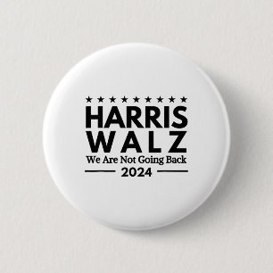 Bóton Redondo 5.08cm Harris Tim Walz 2024 Não Voltaremos