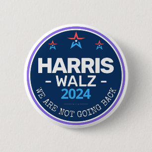 Bóton Redondo 5.08cm Harris Walz 2024 Não vamos voltar