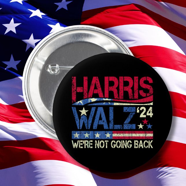Bóton Redondo 5.08cm Harris Walz Kamala Harris 2024 Tim Walz (Criador carregado)