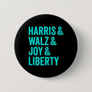 Bóton Redondo 5.08cm Harris Wheimer Joy Liberty - Harris Waltz 2024 Ret