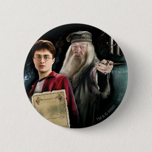 Bóton Redondo 5.08cm Harry Potter e Dumbledore