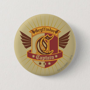 Bóton Redondo 5.08cm Harry Potter   Gryffindor QUIDDITCH � Capitão E