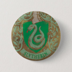 Bóton Redondo 5.08cm Harry Potter   Slytherin Vintage