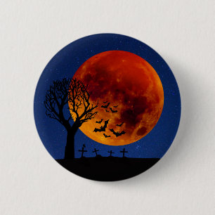 Bóton Redondo 5.08cm Harvest Moon Halloween