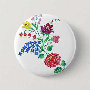 Bóton Redondo 5.08cm Haste da flor de Kalocsai