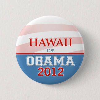 Bóton Redondo 5.08cm HAWAII para Obama 2012