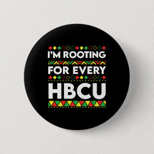 Bóton Redondo 5.08cm Hbcu História Negra Mês Eu estou torcendo por cada