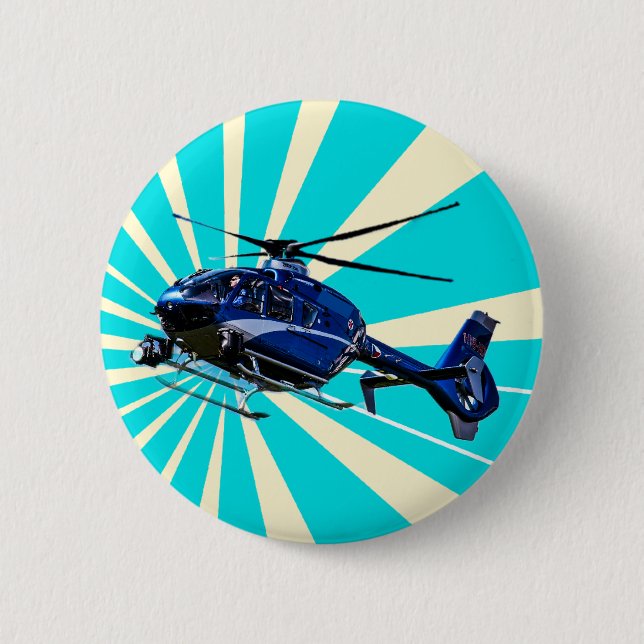 Bóton Redondo 5.08cm Helicóptero (Frente)