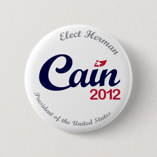 Bóton Redondo 5.08cm Herman Cain para o botão 2,5 do presidente 2012
