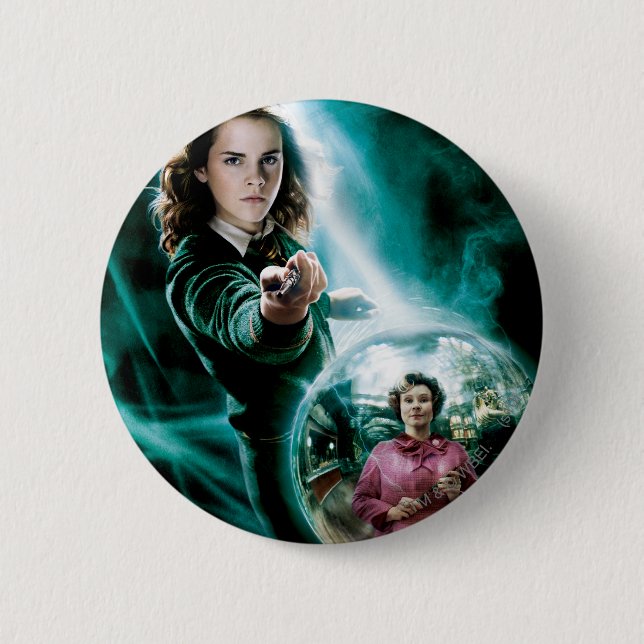 Bóton Redondo 5.08cm Hermione Granger e Professora Umbridge (Frente)