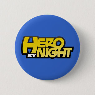 Bóton Redondo 5.08cm Herói pelo botão do logotipo da noite