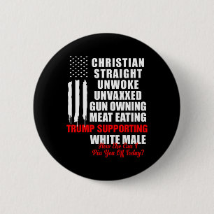 Bóton Redondo 5.08cm Hetero Branco Cristão Unwoage América Fl
