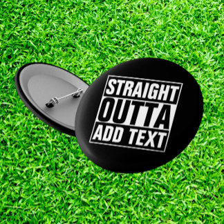 Bóton Redondo 5.08cm HETERO OUTTA - adicione seu texto aqui/crie o seu 