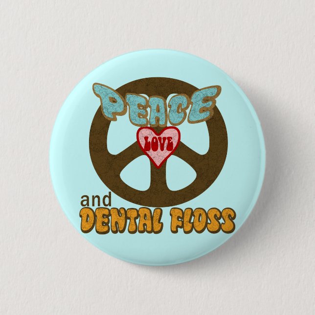 Bóton Redondo 5.08cm Higienista dental do dentista (Frente)