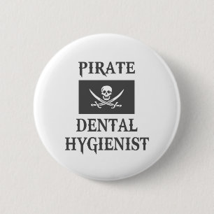 Bóton Redondo 5.08cm Higienista Dental Pirata