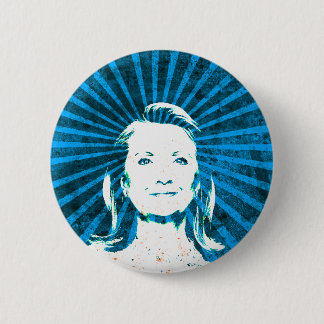 Bóton Redondo 5.08cm Hillary Clinton para o presidente 2016