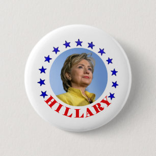 Bóton Redondo 5.08cm Hillary Clinton para Presidenty 2016