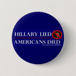 BÓTON REDONDO 5.08CM HILLARY ENCONTROU-SE AMERICANOS MORREU