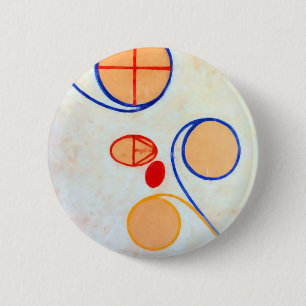 Bóton Redondo 5.08cm Hilma af Klint Sete - Estrela II Pontilhada