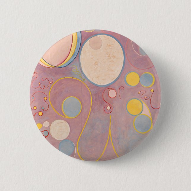 Bóton Redondo 5.08cm Hilma af Klint The Ten Largest No.7 (Frente)