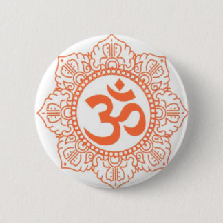 BÓTON REDONDO 5.08CM HINDU - SÍMBOLOS OM DE BUDDHA, OHM