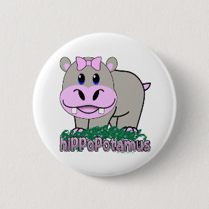 Bóton Redondo 5.08cm Hippopotamus