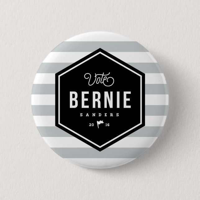 Bóton Redondo 5.08cm Hipster Bernie (Frente)
