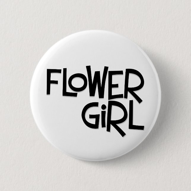 Bóton Redondo 5.08cm Hipster Flower Girl (Frente)