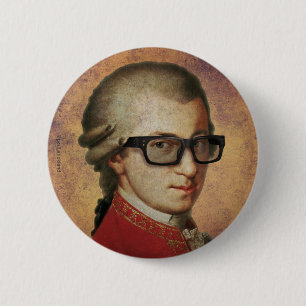 Bóton Redondo 5.08cm Hipster Mozart