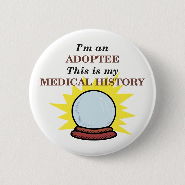 Bóton Redondo 5.08cm História médica (Frente)