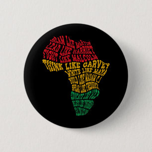 Bóton Redondo 5.08cm Histórico Negro Mês Líderes da História Negra Mês