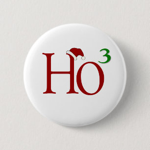 Bóton Redondo 5.08cm Ho Ho Ho