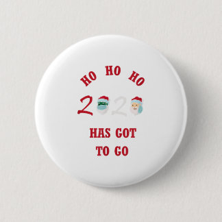 BÓTON REDONDO 5.08CM HO HO HO 2020 TEM QUE IR