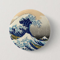 Hokusai o grande botão da onda