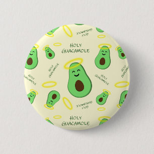 Bóton Redondo 5.08cm Holy Guacamole cute avocado