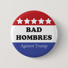 Bóton Redondo 5.08cm Hombres ruins Contra Trump