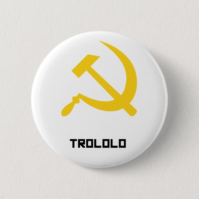 Bóton Redondo 5.08cm Homem de TROLOLO (Frente)