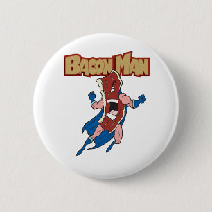 Bóton Redondo 5.08cm Homem do bacon